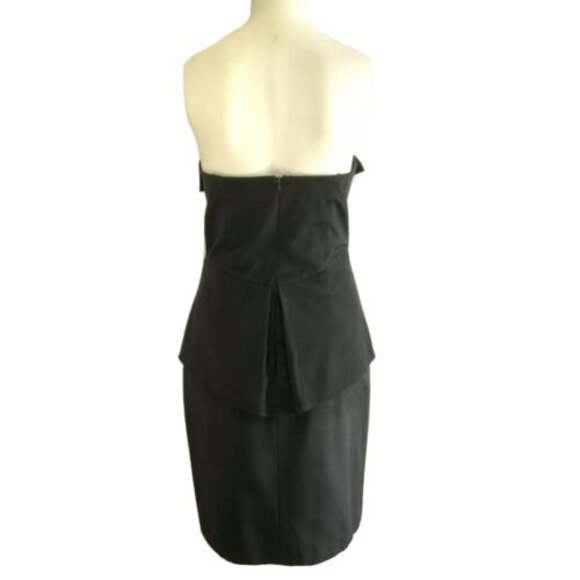 A.B.S Collection by Allen Schwartz Size10 Strapless Black Cocktail - Picture 2 of 9